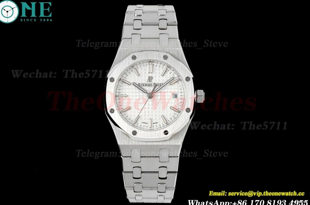 White 77350 Oak Royal  SS 34mm A5800 8F Ladies SS Dial 0113